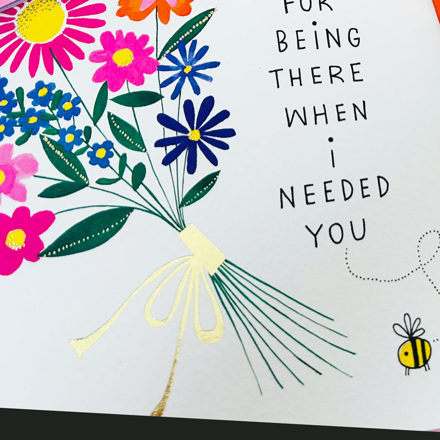 Heart &amp; Soul - Thank You For Being There Friendship Card