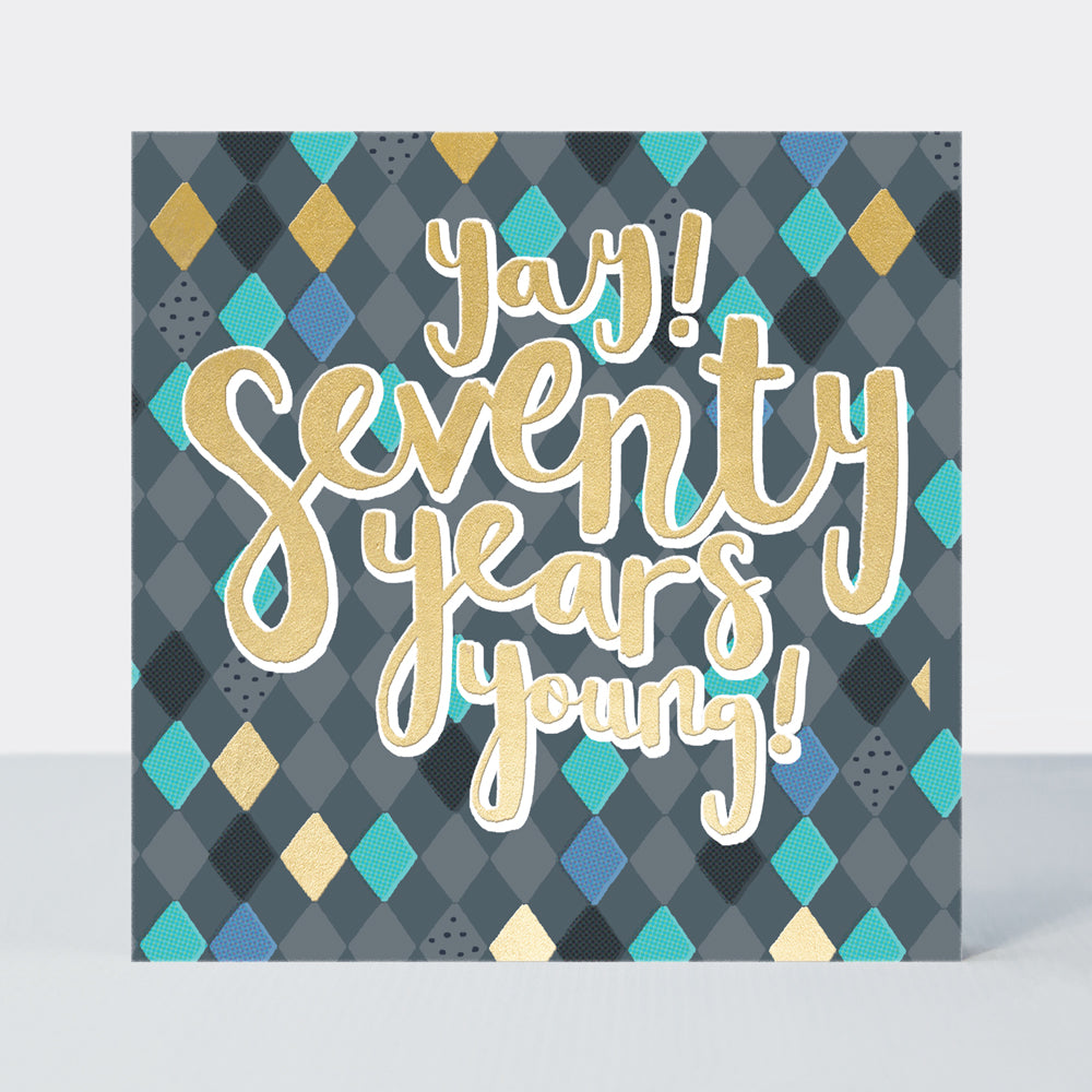 High Five - Yay! Seventy  - Birthday Card