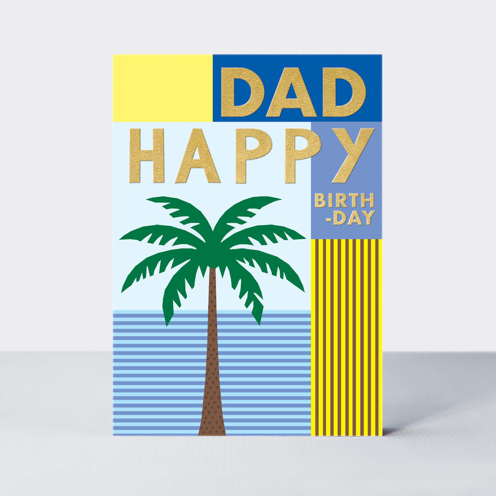 Hike - Dad Birthday card - Palm Tree