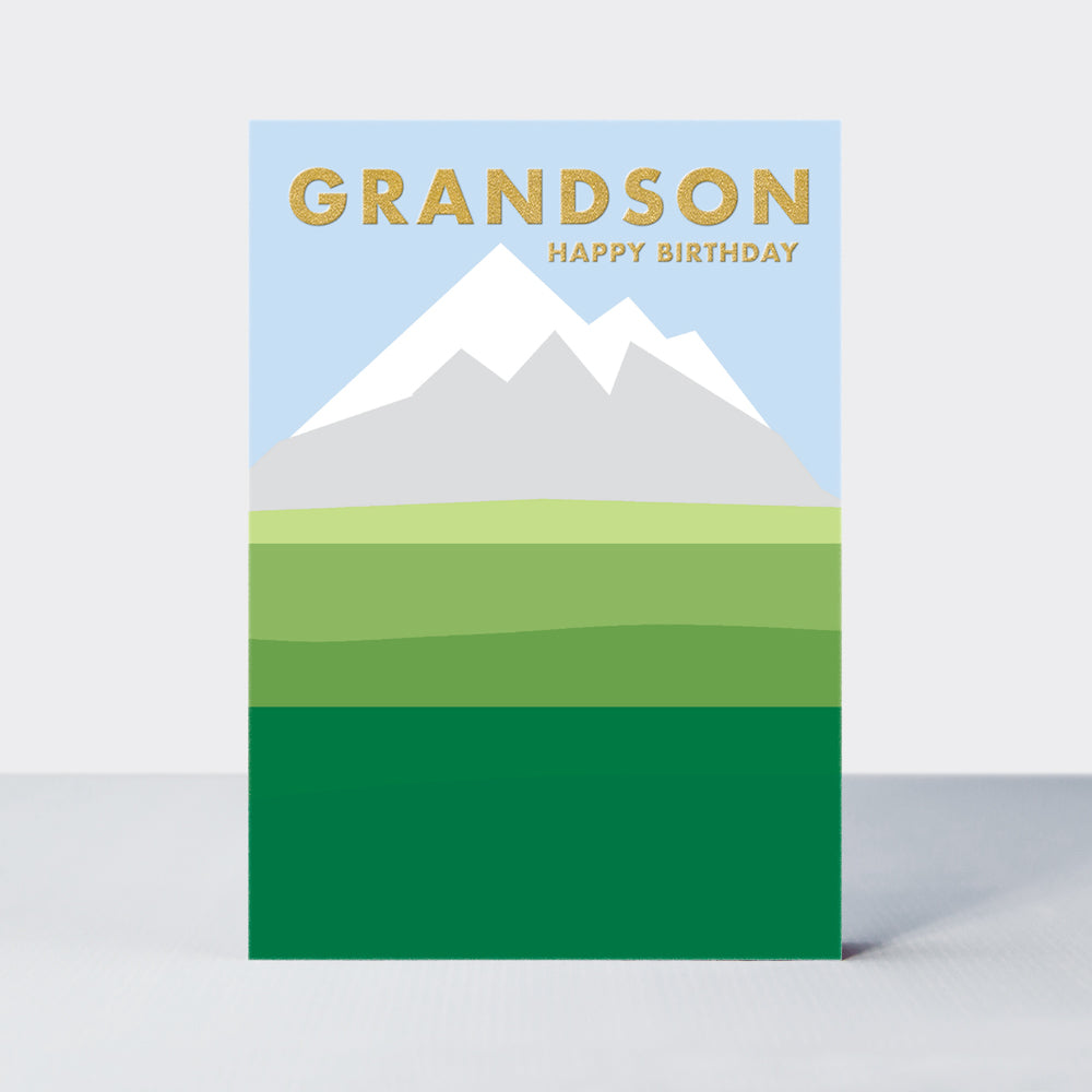 Hike - Grandson Birthday Card - Mountain