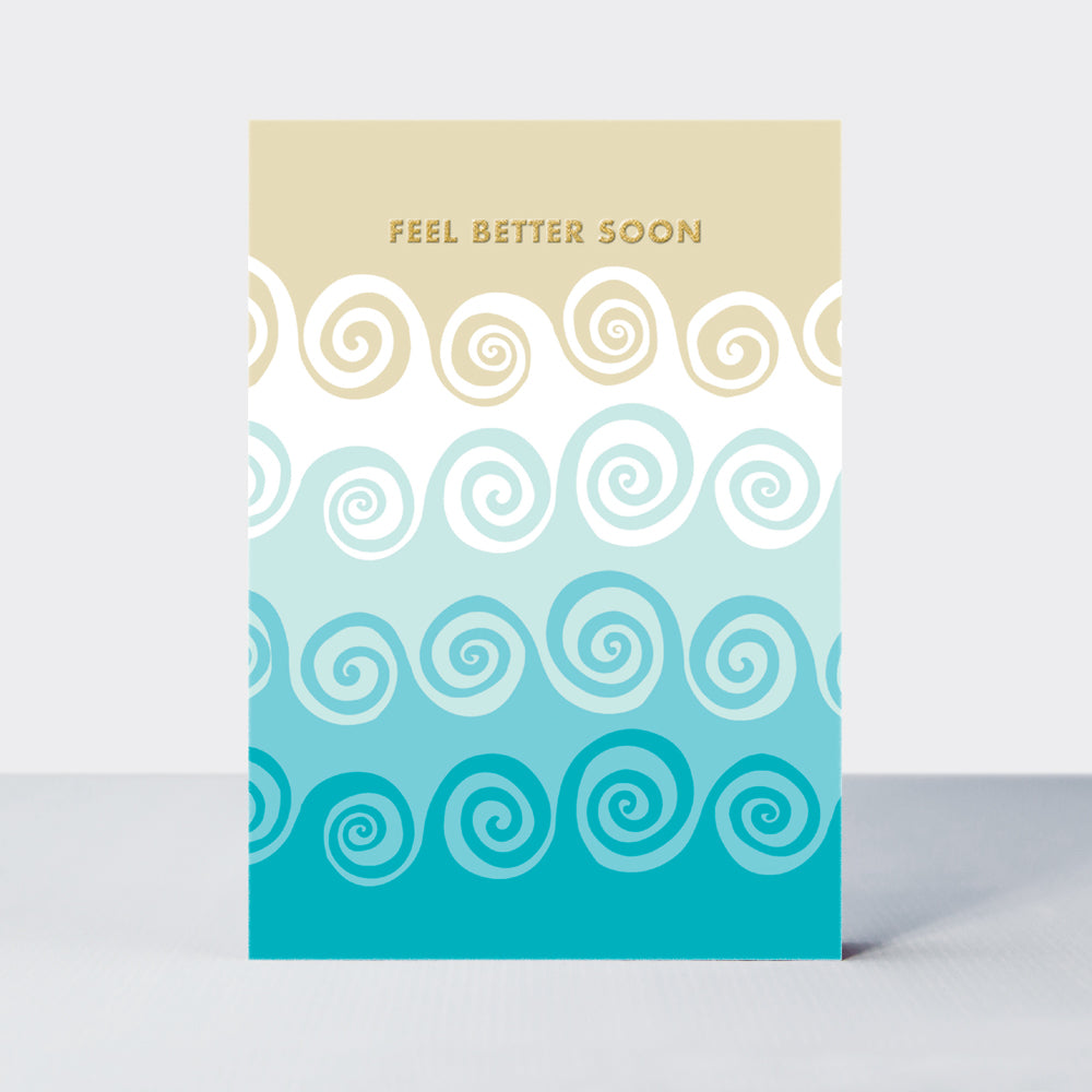 Hike - Feel Better Soon Get well card - Waves