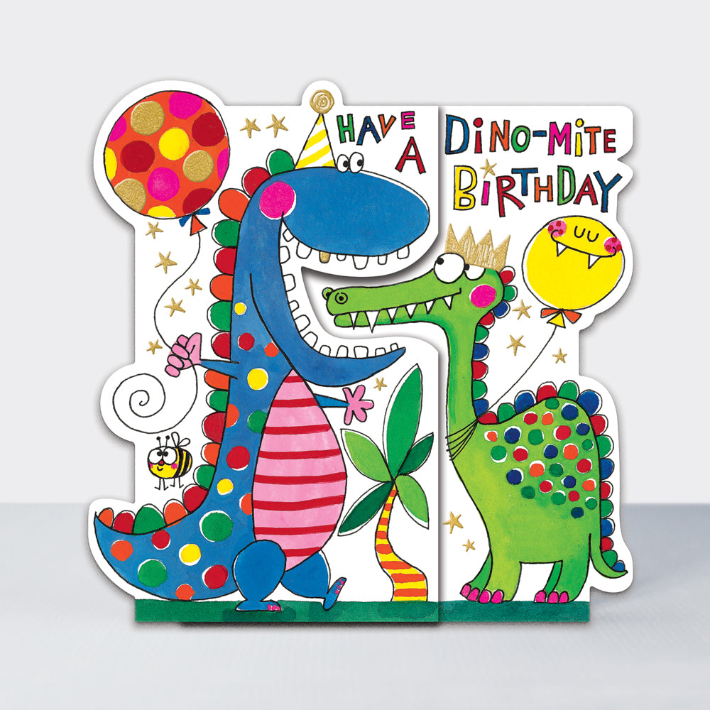 Hip Hop - Dino-Mite Birthday Dinosaurs  - Birthday Card