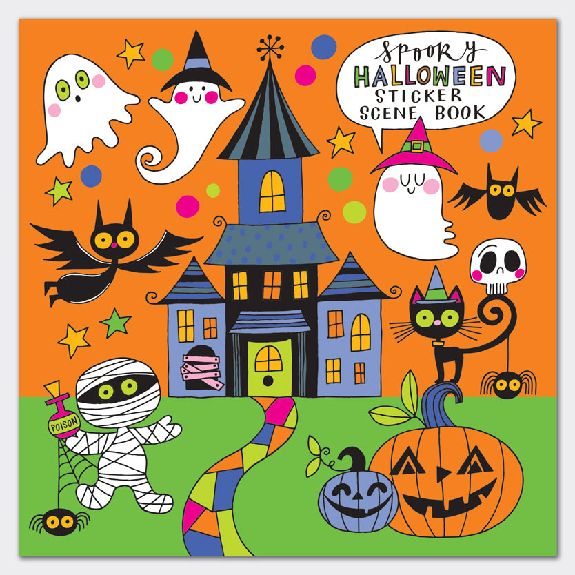 Sticker Scene and Colouring Activity Book - Spooky Halloween