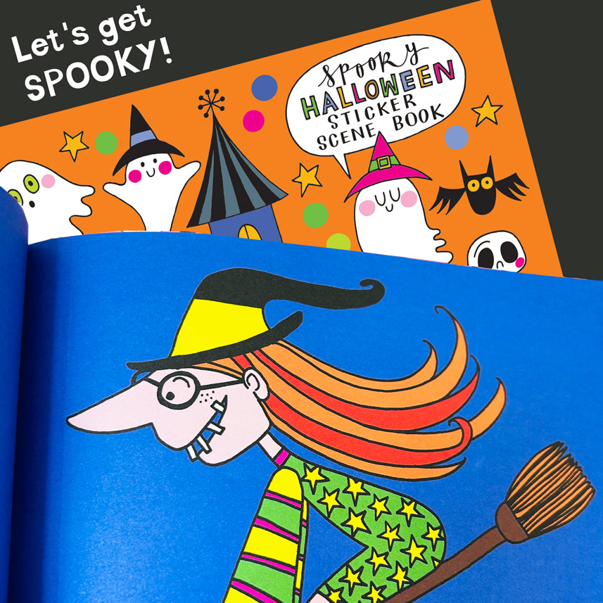 Sticker Scene and Colouring Activity Book - Spooky Halloween