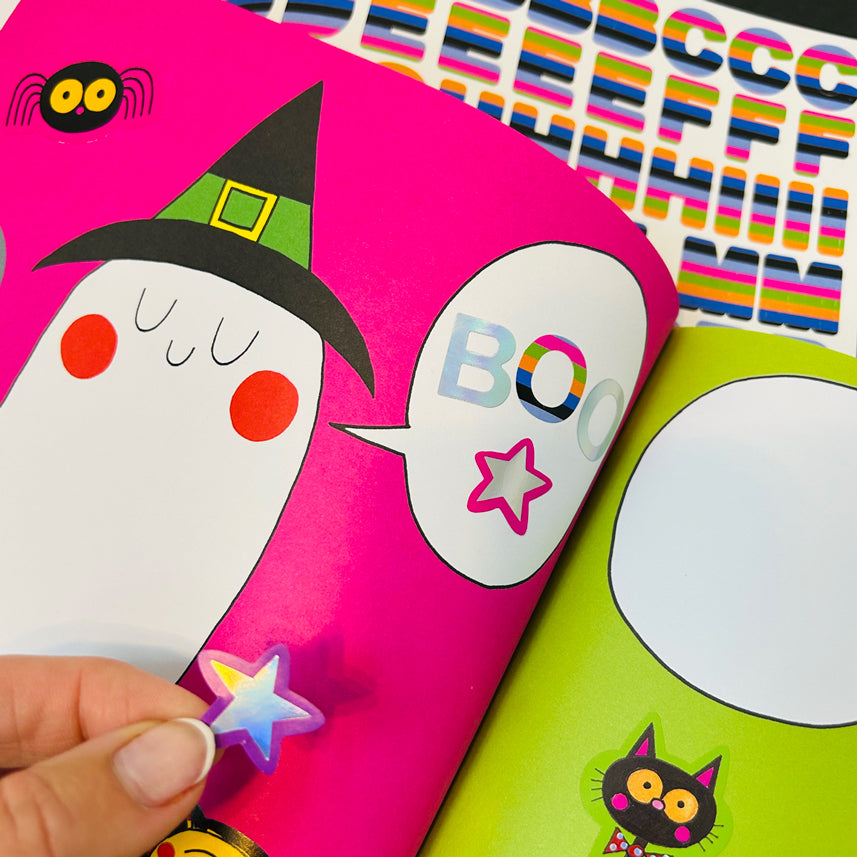 Sticker Scene and Colouring Activity Book - Spooky Halloween