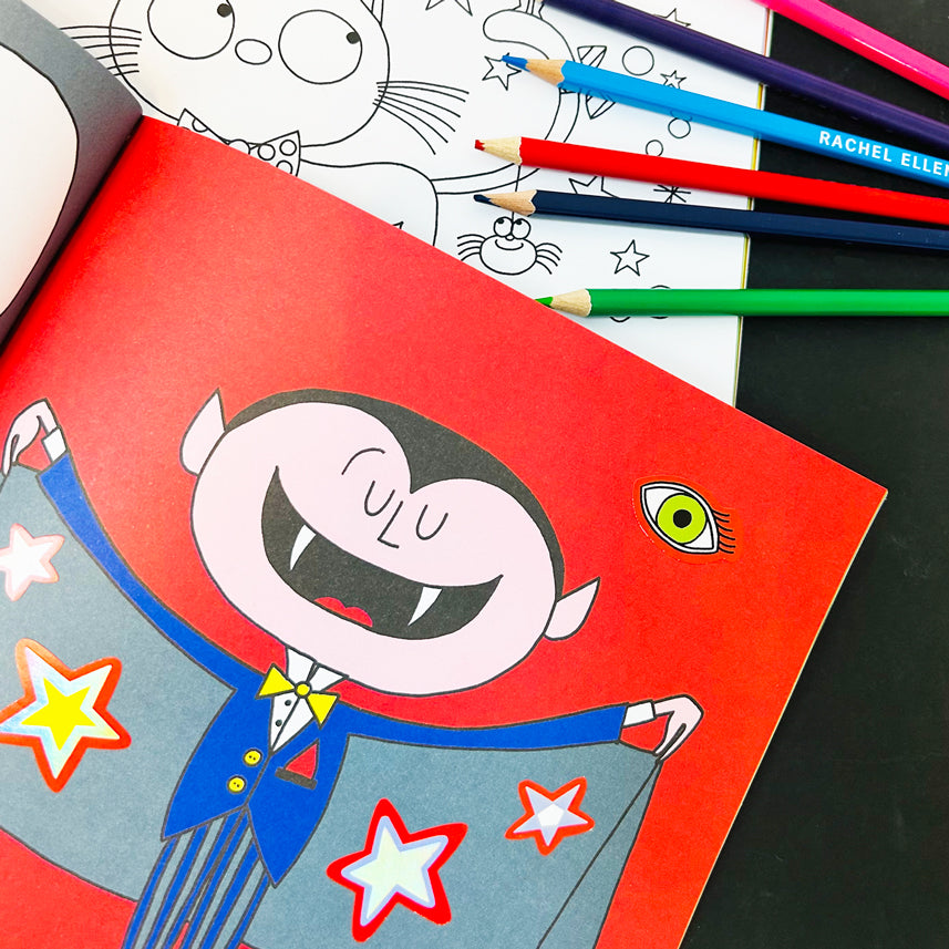 Sticker Scene and Colouring Activity Book - Spooky Halloween