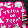 Halloween Die-Cut Colouring Book With Stickers