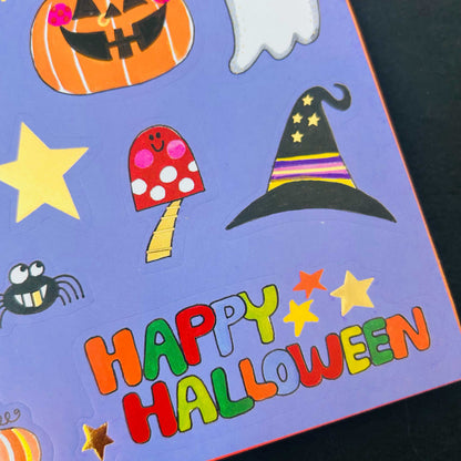 Halloween Die-Cut Colouring Book With Stickers