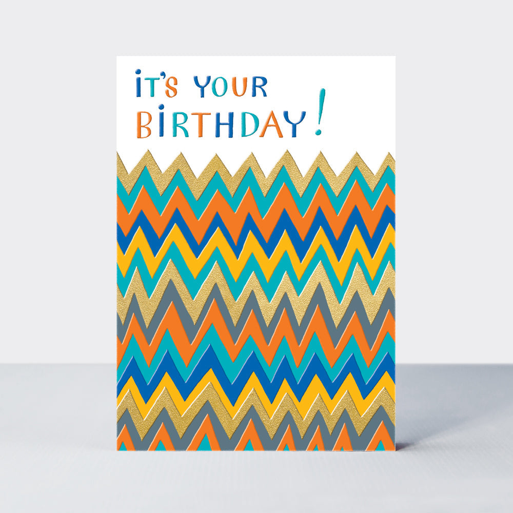 Jazz - It's Your Birthday/Zigzags - Birthday Card