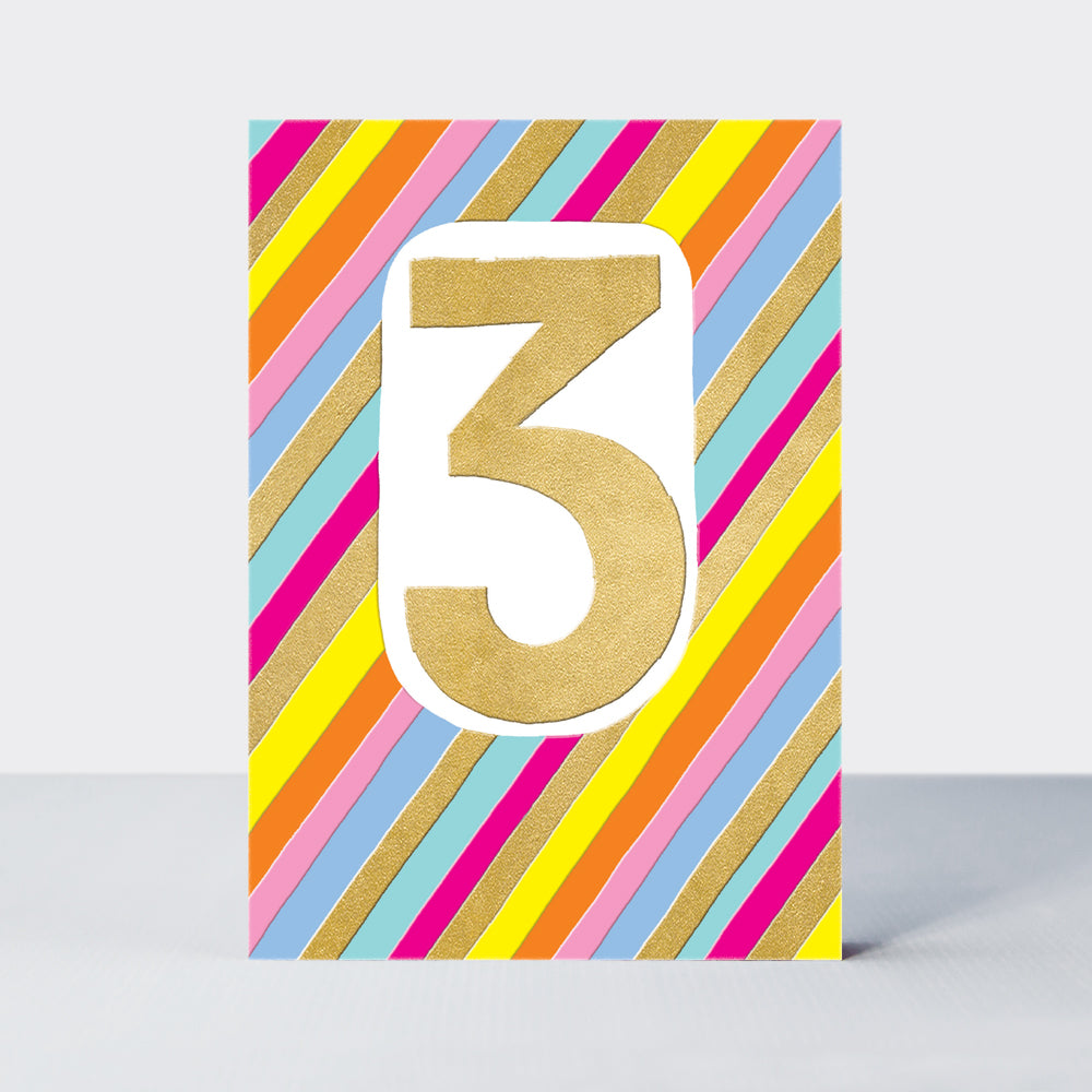 Jazz - Age 3 Birthday Card - Girl