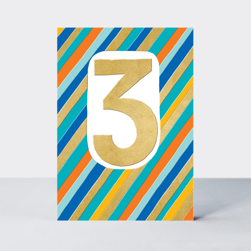 Jazz - Age 3 Birthday Card - Boy