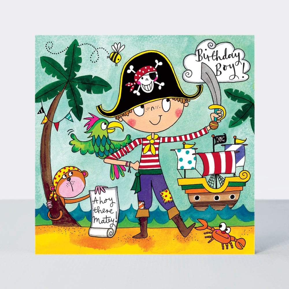 Jigsaw Card - Birthday Pirate  - Birthday Card