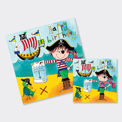 Jigsaw Card - Happy Bdy/Pirate