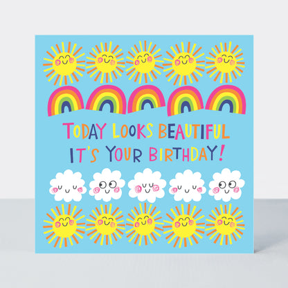 Jigsaw card - Today Looks Beautiful  - Birthday Card