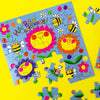 Jigsaw card - Ha-Bee Birthday - Bees & Flowers  - Birthday Card