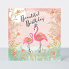 Darjeeling - Birthday Flamingos  - Birthday Card