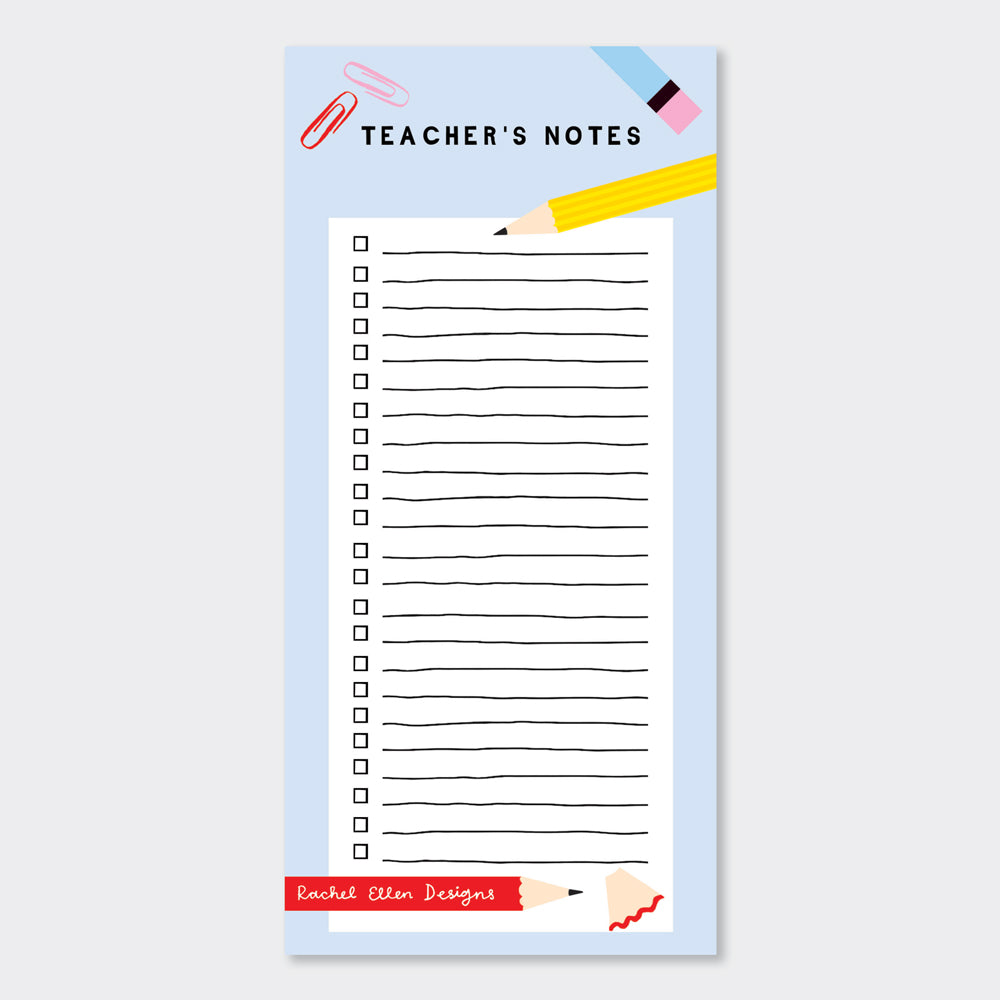 List Pad - Teachers Notes