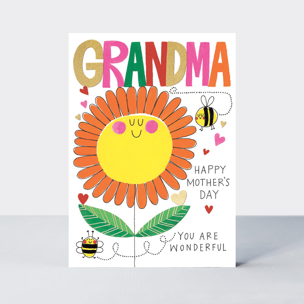 Mother's Day Card - Headliners - Grandma You Are Wonderful Flower