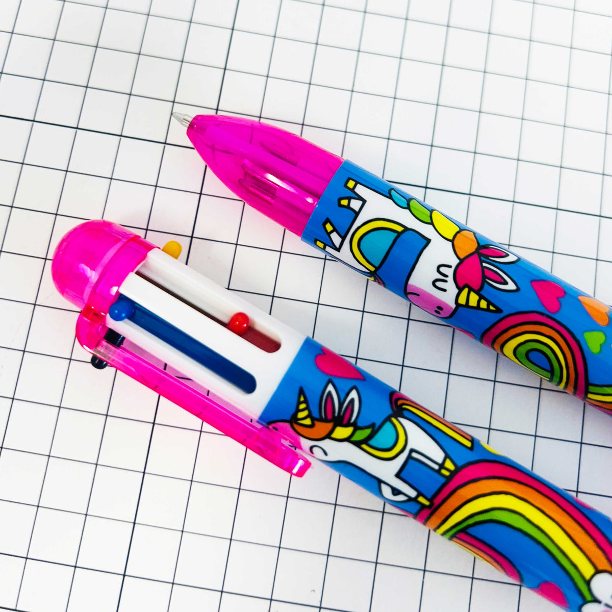 6 Colour Pen - Rainbow Unicorn