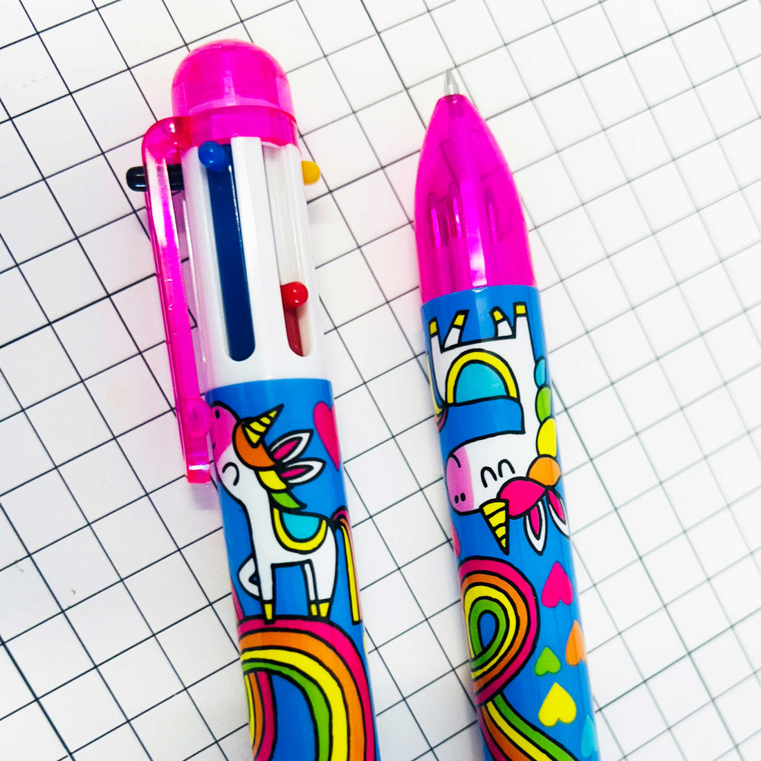 6 Colour Pen - Rainbow Unicorn