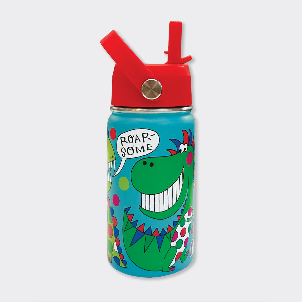 Dinosaur Kids Insulated Stainless Steel Water Bottle - 340ml