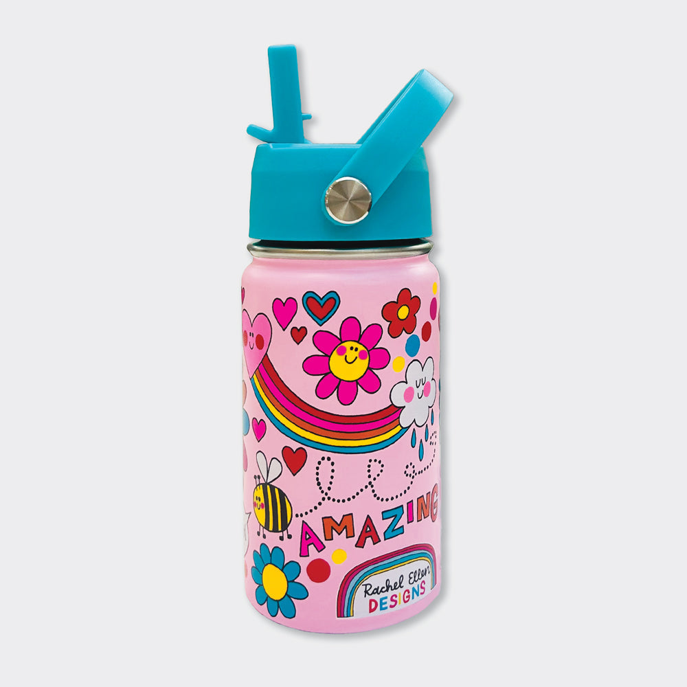 Bee Happy Kids Insulated Stainless Steel Water Bottle - 340ml