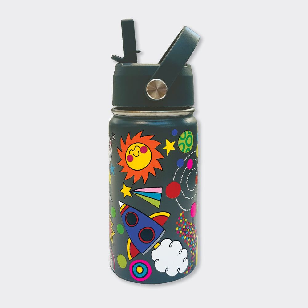 Space Kids Insulated Stainless Steel Water Bottle - 340ml