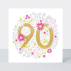 Mika - Floral 90th  - Birthday Card
