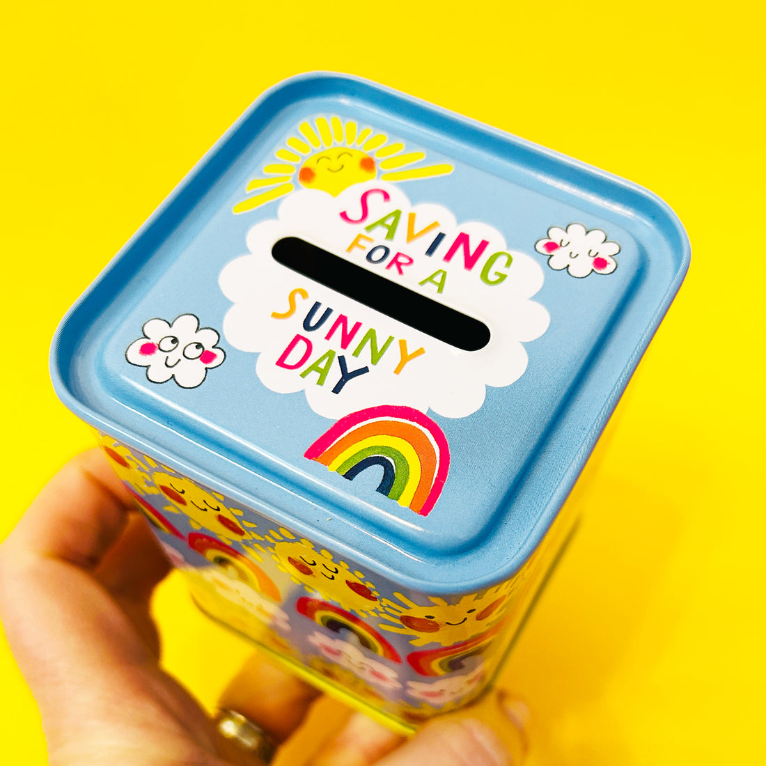 Money Box Tin - Saving For A Sunny Day