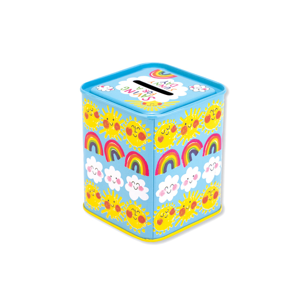 Money Box Tin - Saving For A Sunny Day