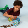 Money Box Tin - Rocket Money/Space Theme