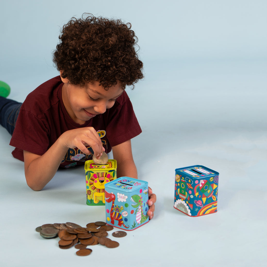 Money Box Tin - Adventure Fund/Jungle Animals