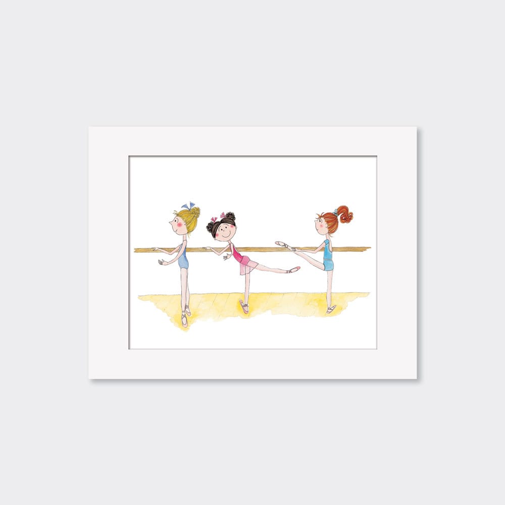 Mounted Limited Edition Print At the Barre