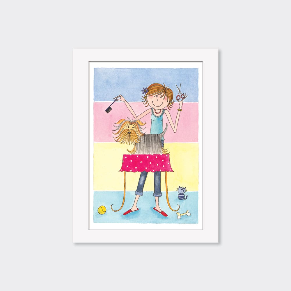 Mounted Limited Edition Print ‐ Yorkie&