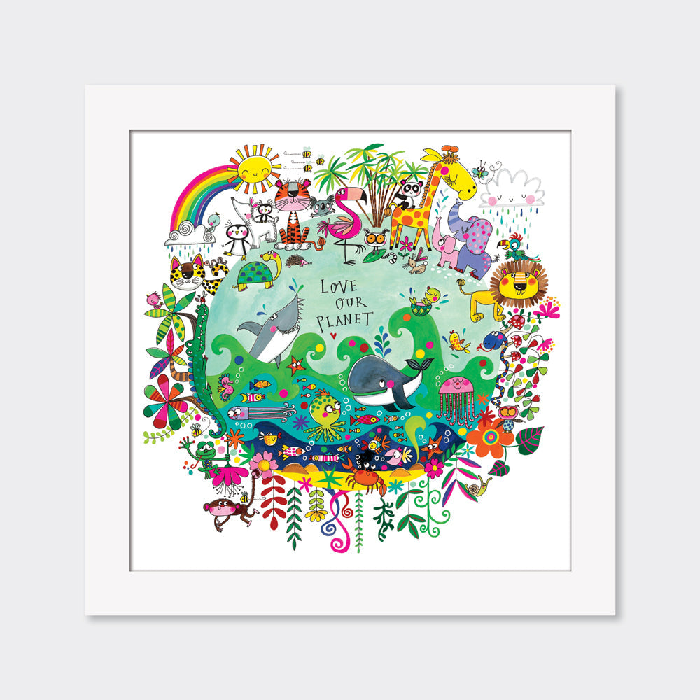 Limited Edition Giclée Fine Art Print - Love our Planet