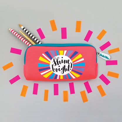 Neoprene Pencil Cases - Shine Bright!