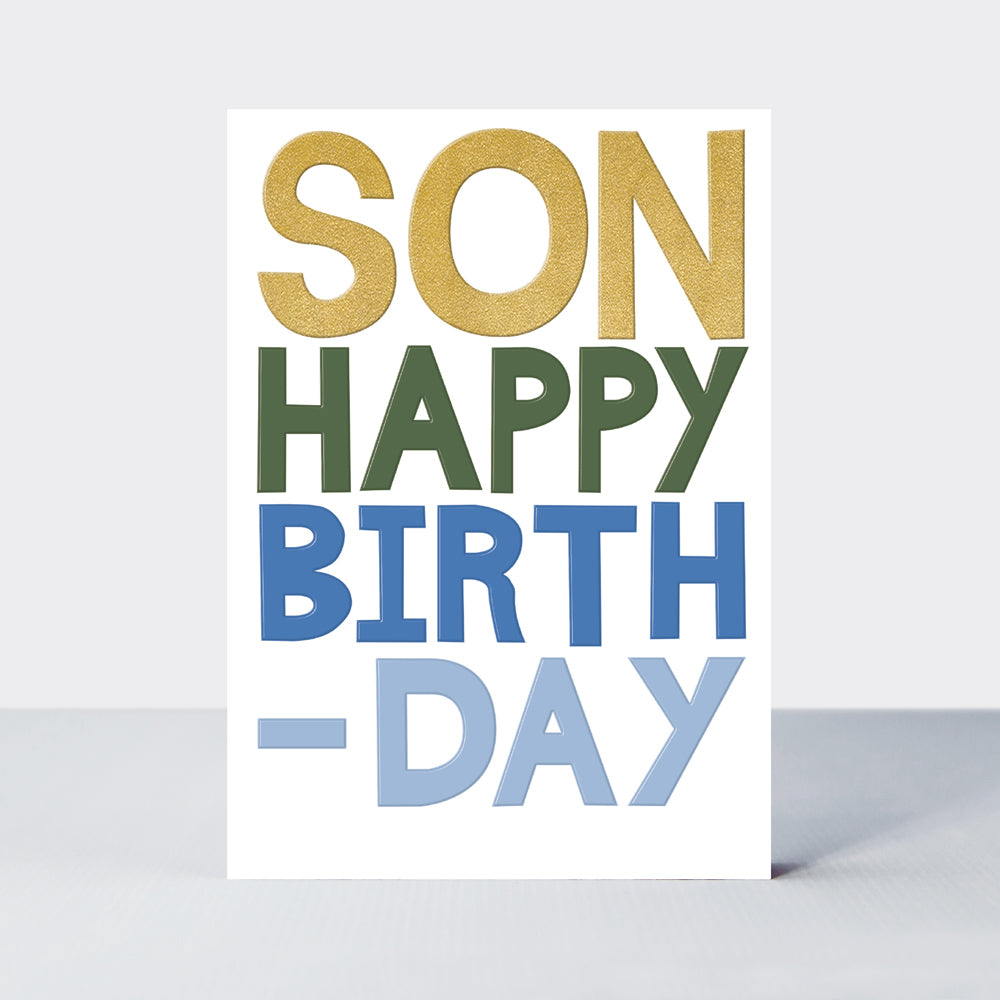 Good News - Son Happy Birthday Card