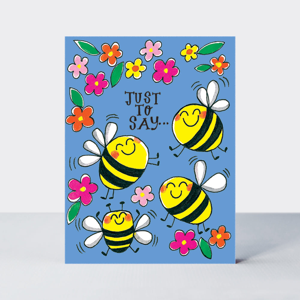 Pack of 10 Notecards - Just to say bees