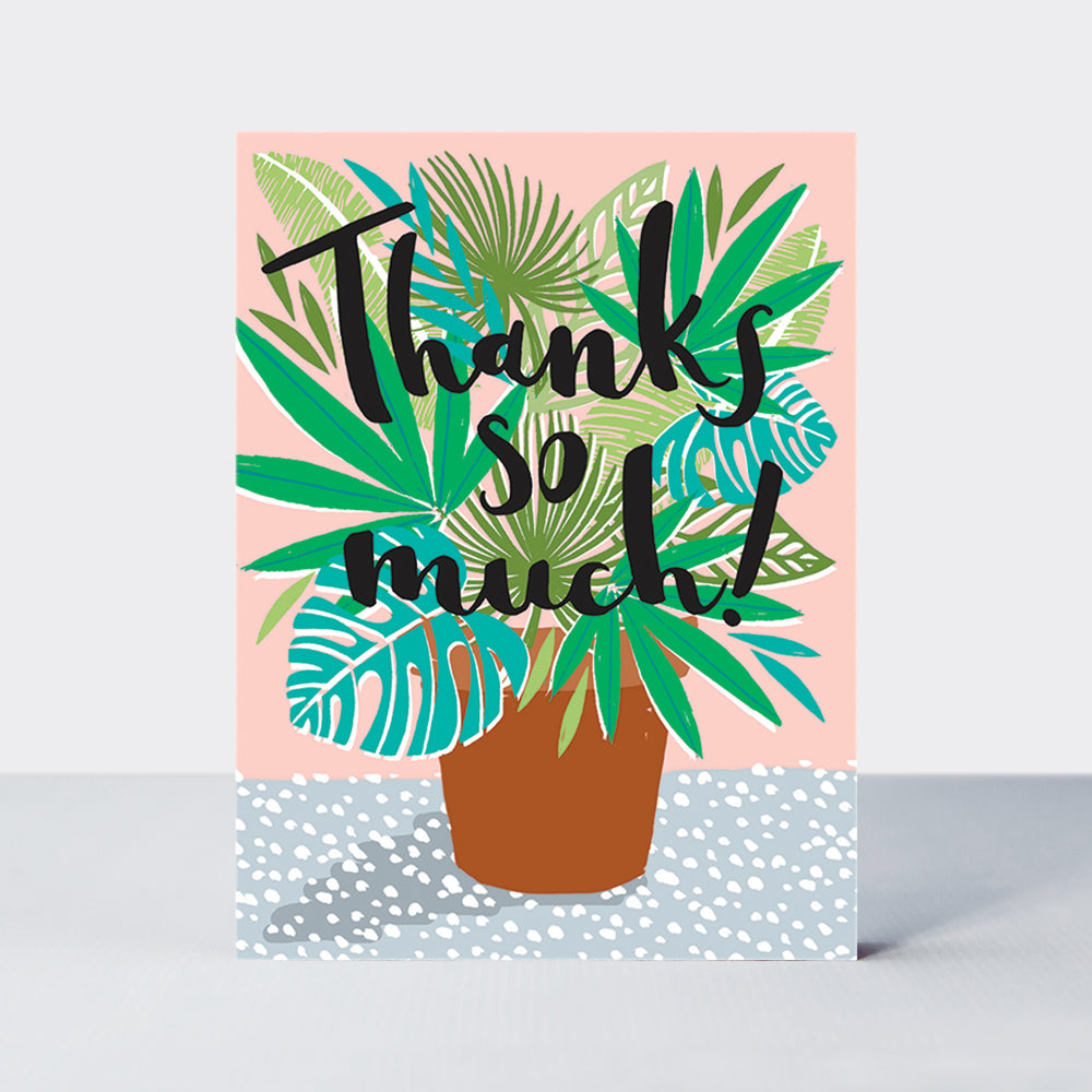 Pack of 10 Notecards - Thanks So Much/House Plant
