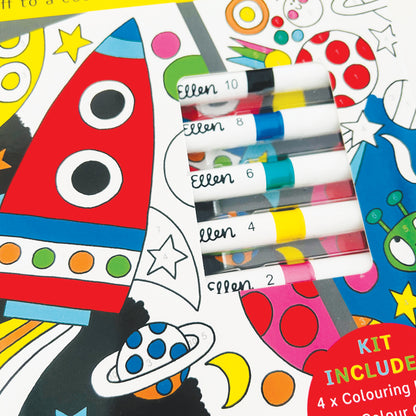 Colour by Numbers Kit - Cosmic