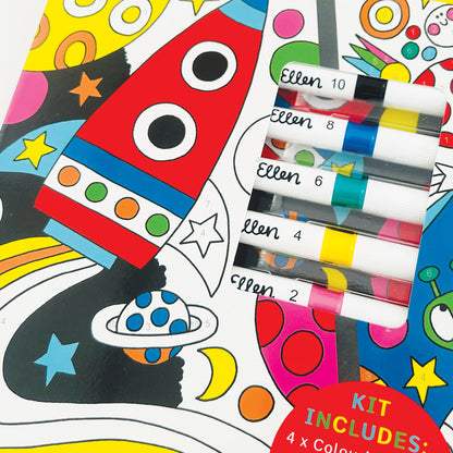 Colour by Numbers Kit - Cosmic