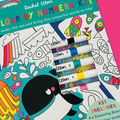 Colour by Numbers Kit - Under the Sea