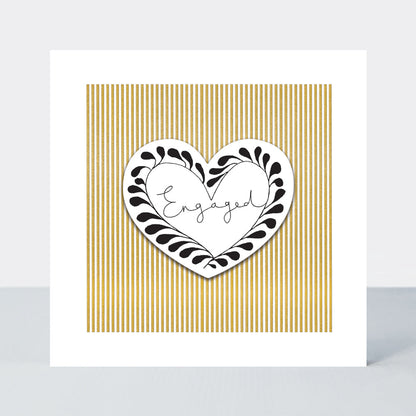 Paper Treasures - Engagement/Heart Greetings Card