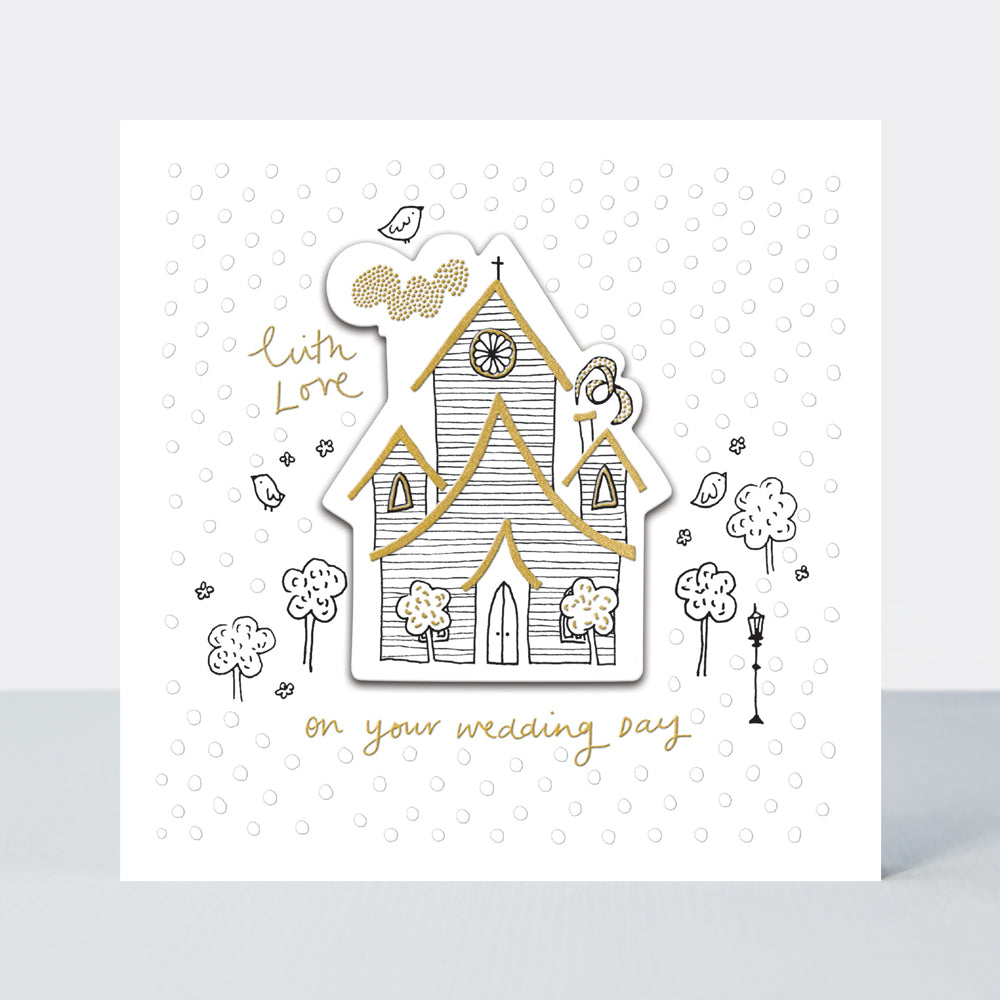 Paper Treasures - Wedding Day/Church Greetings Card