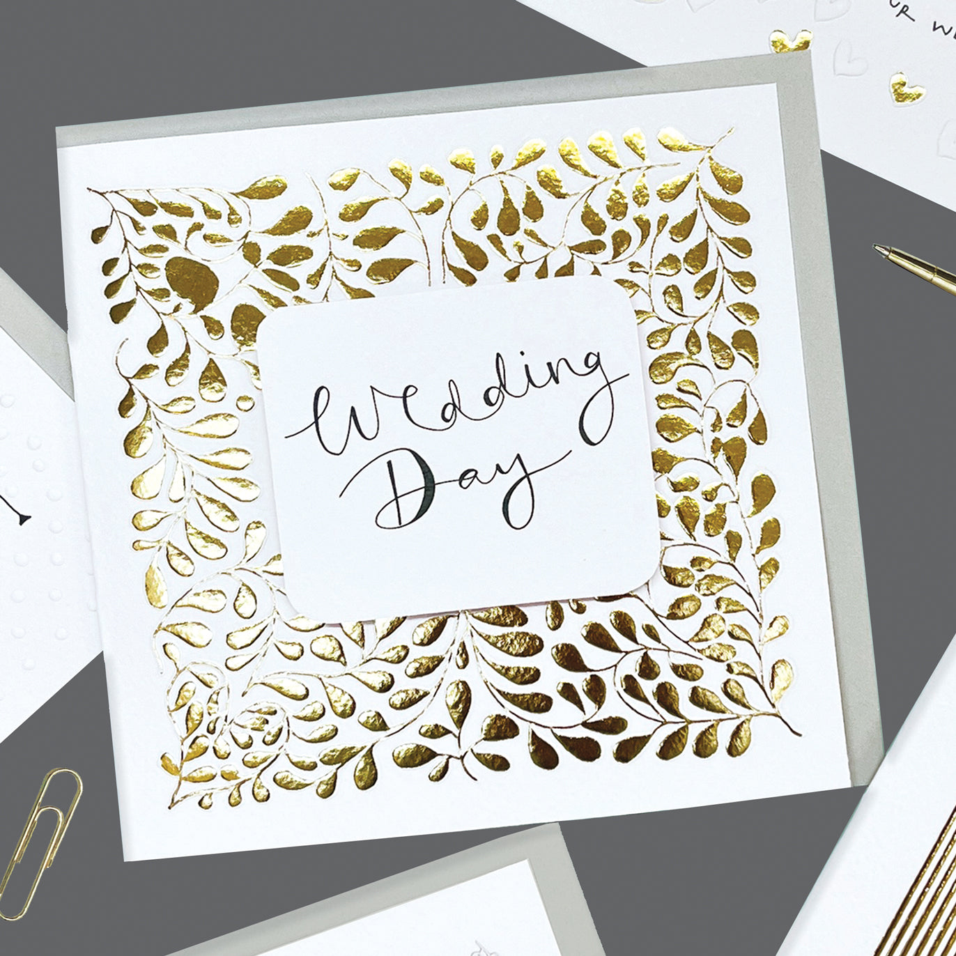 Paper Treasures - Wedding Day Greetings Card