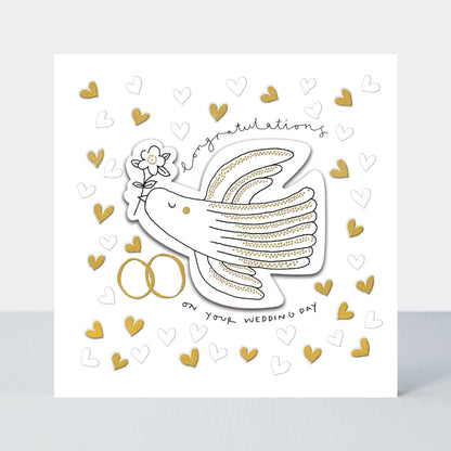 Paper Treasures - Congratulations Wedding Day/Bird Card