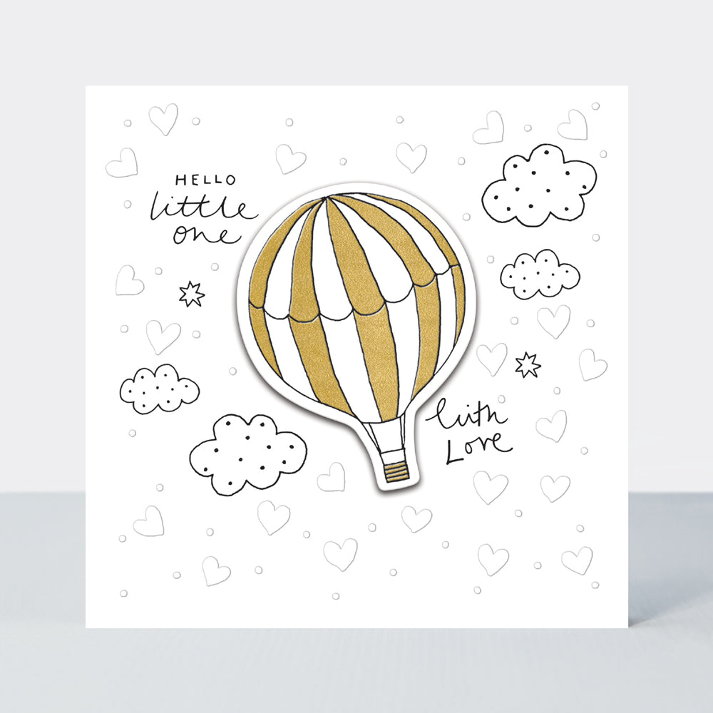 Paper Treasures - Hello Little One/Hot Air Balloon - Baby Card