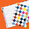 Discreet Password Book | Multicolour Diamond Pattern Organiser for Logins
