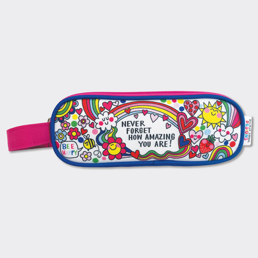 Double Zip Pencil Case With Handle - Inspirational &
