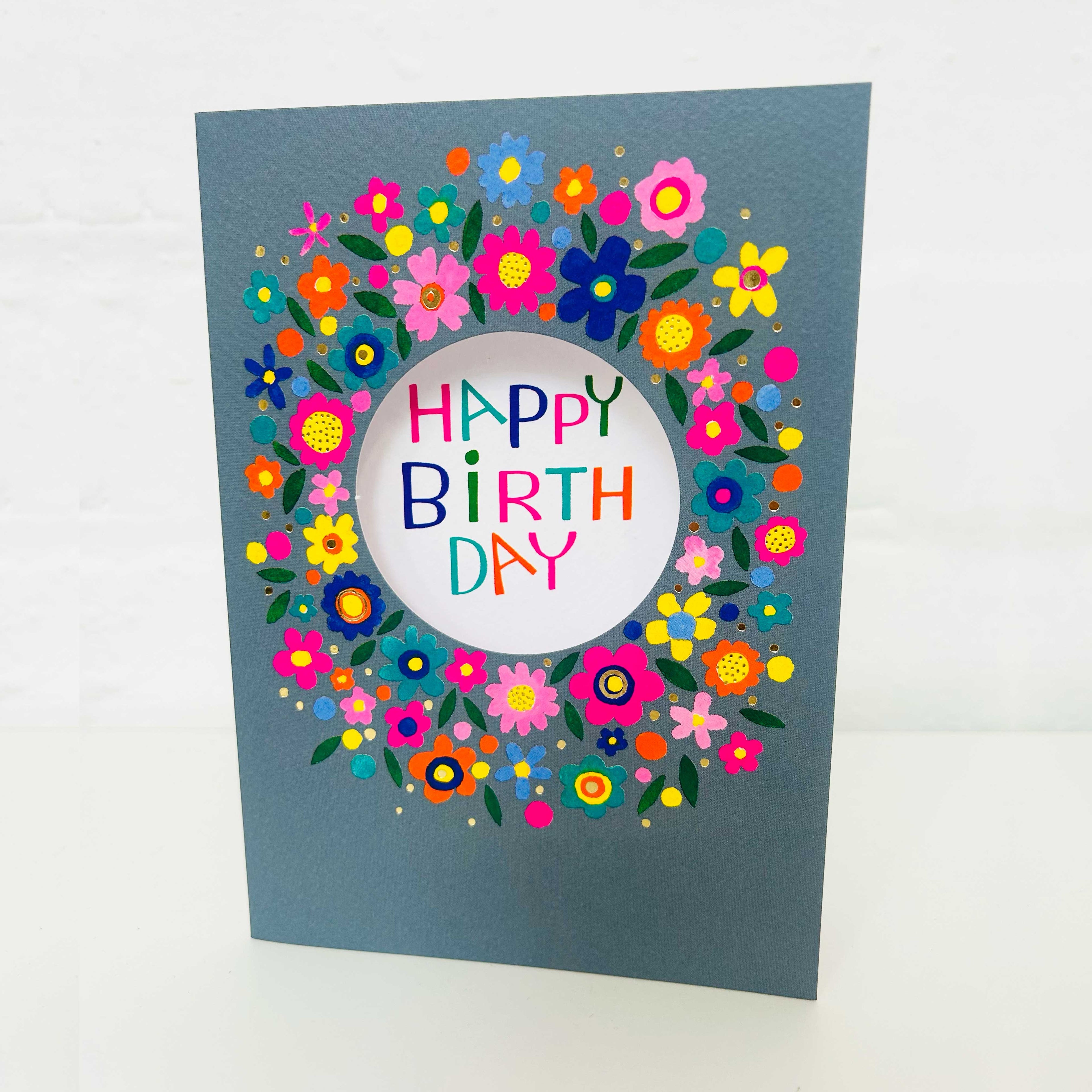 Peep - Happy Birthday Card/Floral